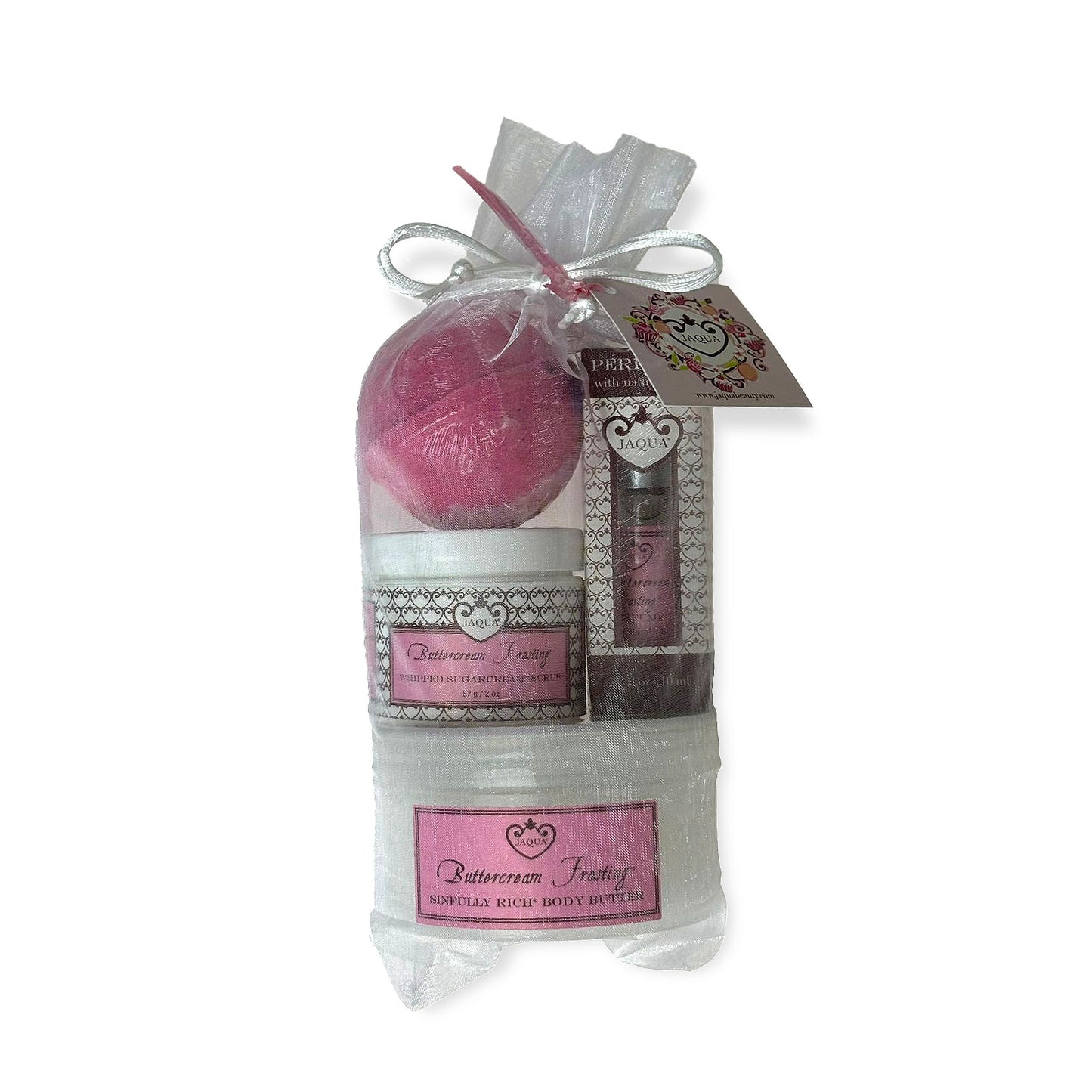 Buttercream Sweet Escape Gift Set - Body Butter, Perfume Oil, Sugar Scrub & Bath Bomb