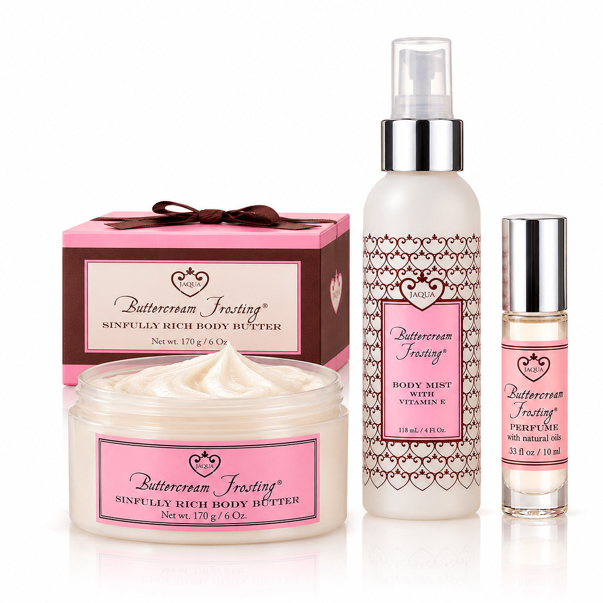 Buttercream Frosting Triple Layer Set - Body Butter, Body Mist & Perfume Oil