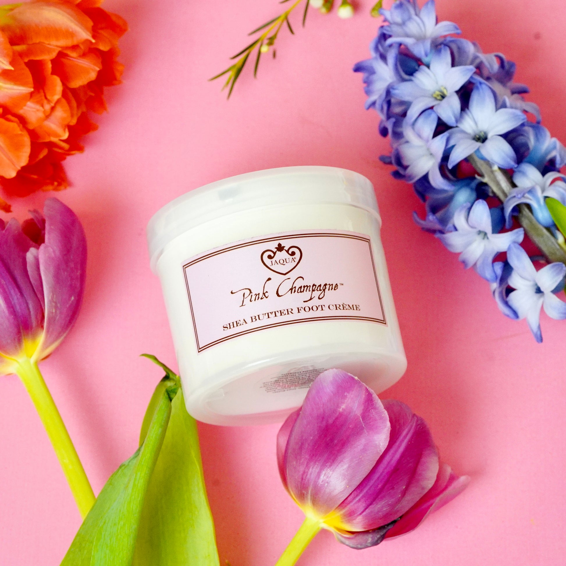 Floral Foot Creme with Shea Pink Champagne